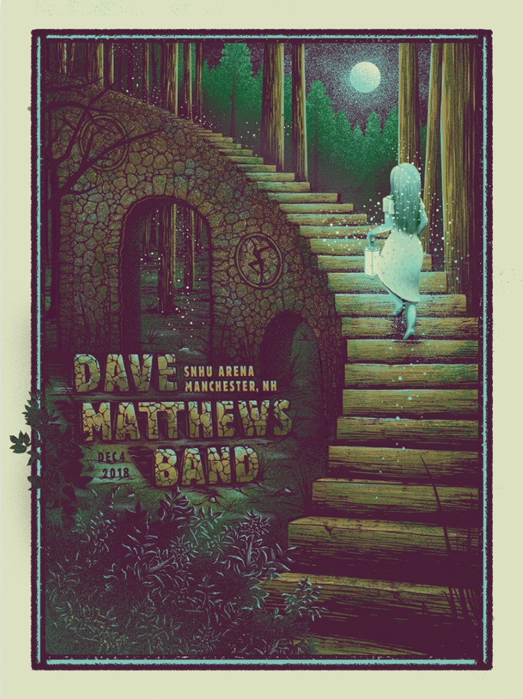 Christopher Gray — Dave Matthews Band, Southern New Hampshire University Arena, Manchester, NH · Dec 4, 2018 Poster