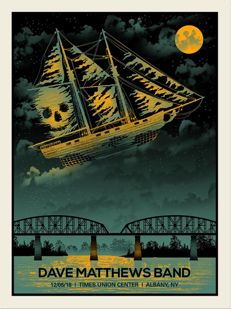 Methane Studios — Dave Matthews Band, Times Union Center, Albany, NY · Dec 5, 2018 Poster