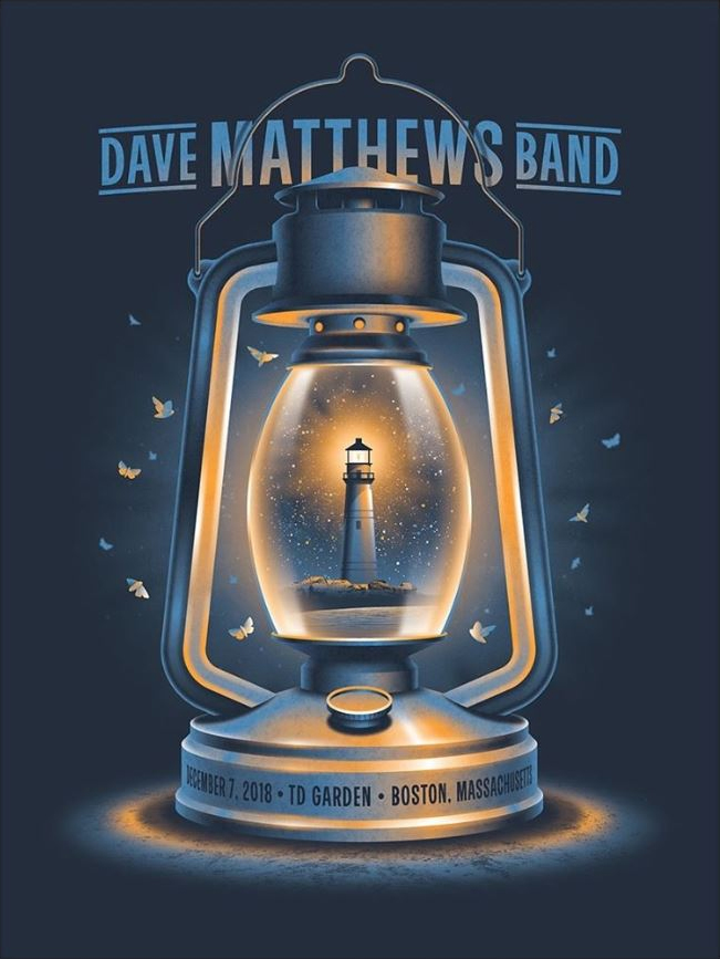 DKNG — Dave Matthews Band, TD Garden, Boston, MA · Dec 7, 2018 Poster