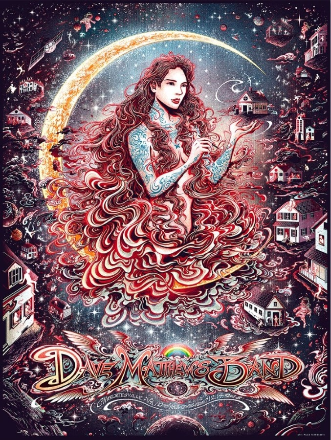 Miles Tsang — Dave Matthews Band, John Paul Jones Arena (University of Virginia), Charlottesville, VA · Dec 14, 2018 Poster