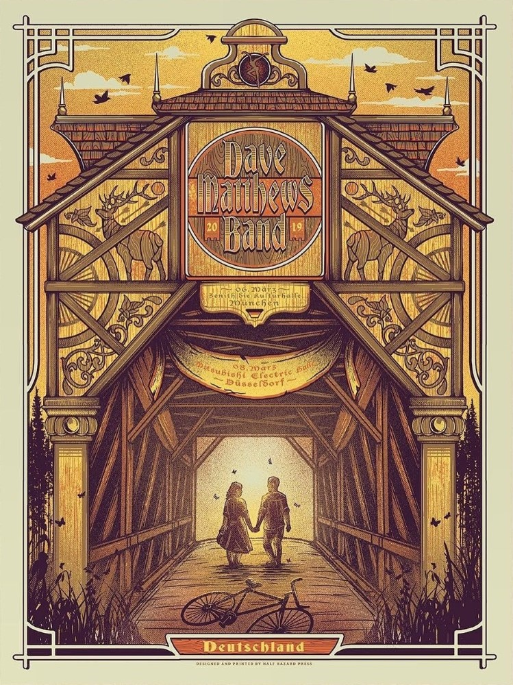 Matt Fleming — Dave Matthews Band, Zenith, Munich, GER · Mar 6, 2019 Poster