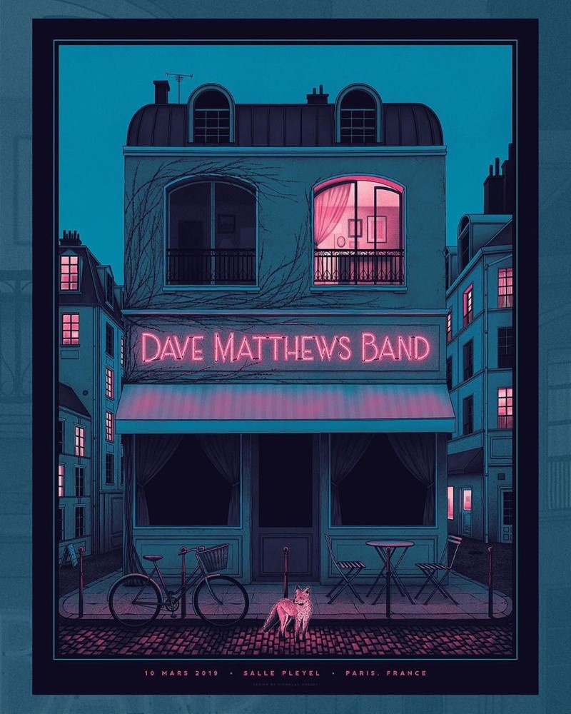 Nicholas Moegly — Dave Matthews Band, Salle Pleyel, Paris, FRA · Mar 10, 2019 Poster