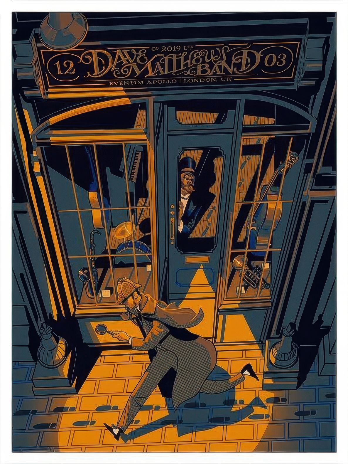 Rich Kelly — Dave Matthews Band, Eventim Apollo, London, ENG · Mar 13, 2019 Poster