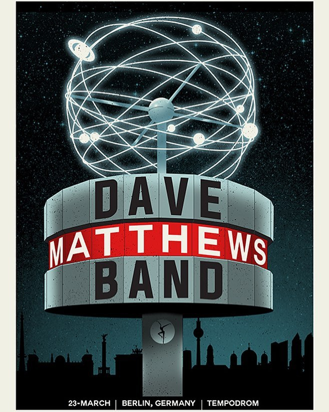 Methane Studios — Dave Matthews Band, Tempodrom, Berlin, DEU · Mar 23, 2019 Poster