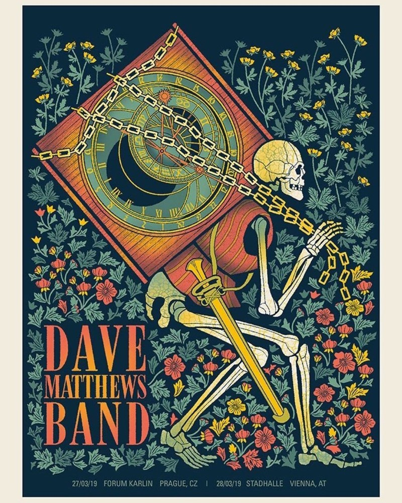 Methane Studios — Dave Matthews Band, Wiener Stadthalle, Vienna, AUT · Mar 28, 2019 Poster