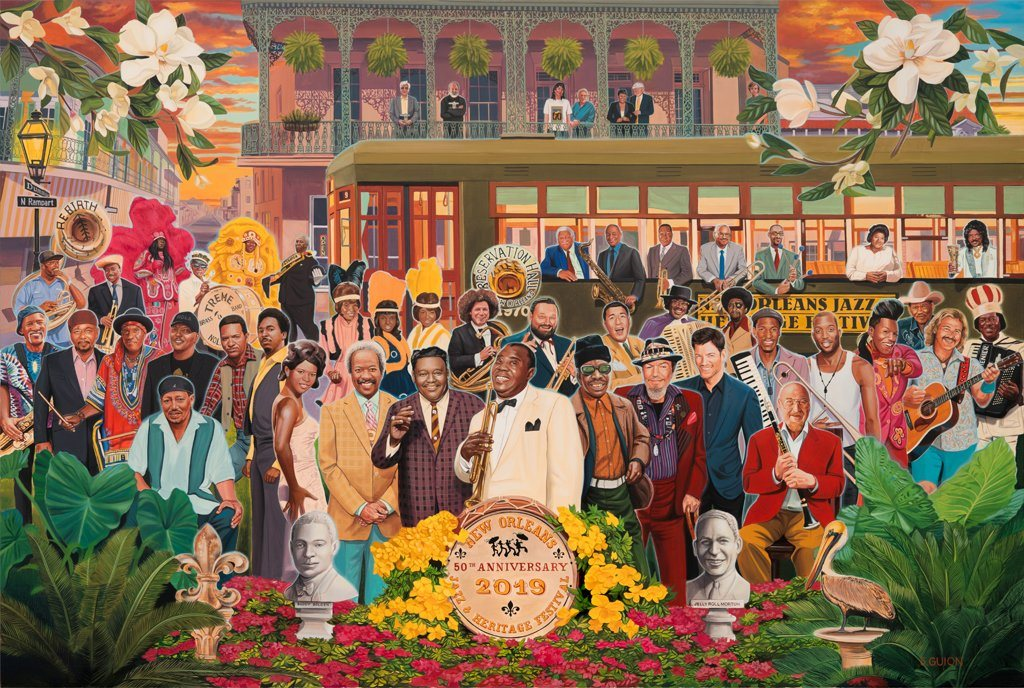 Scott Guoin — Dave Matthews Band, Fair Grounds Race Course & Slots, New Orleans, LA · May 4, 2019 Poster
