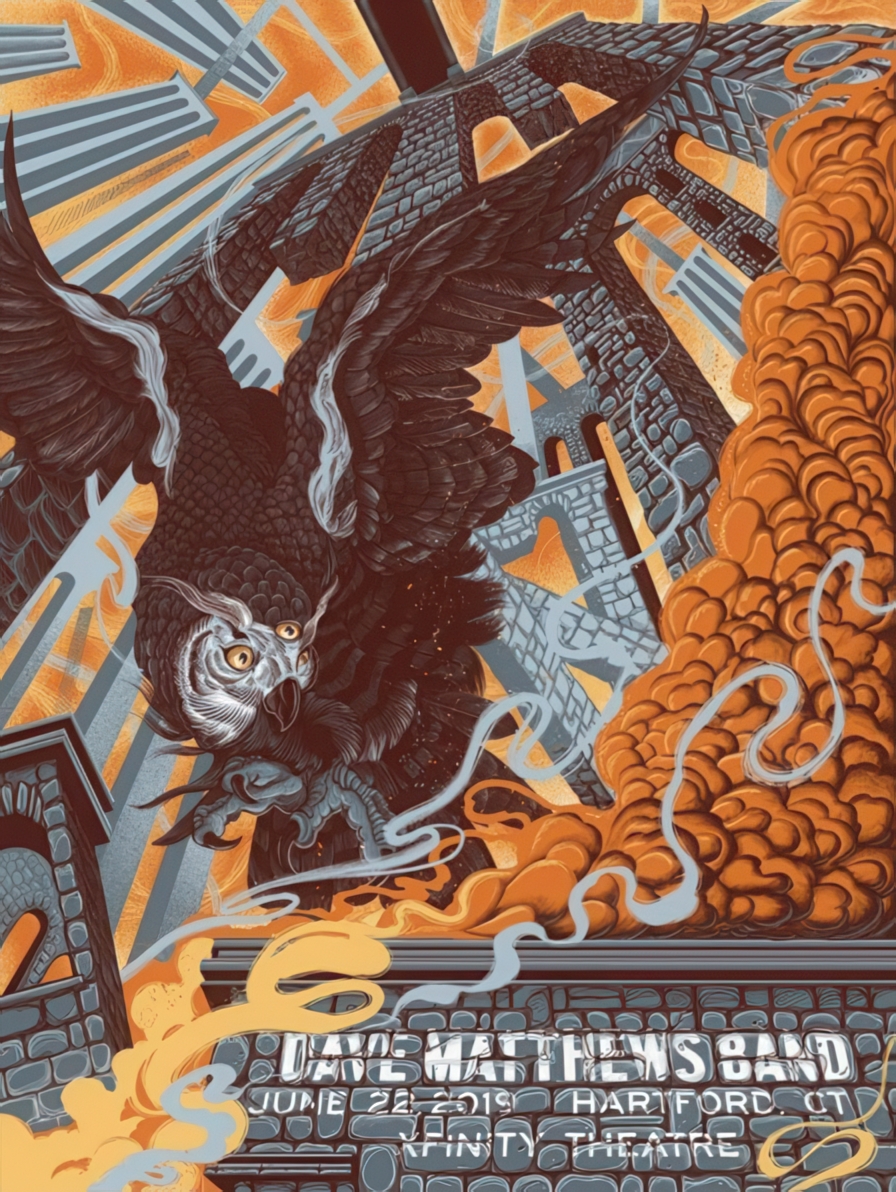 Paul Kreizenbeck — Dave Matthews Band, Xfinity Theatre, Hartford, CT · Jun 22, 2019 Poster