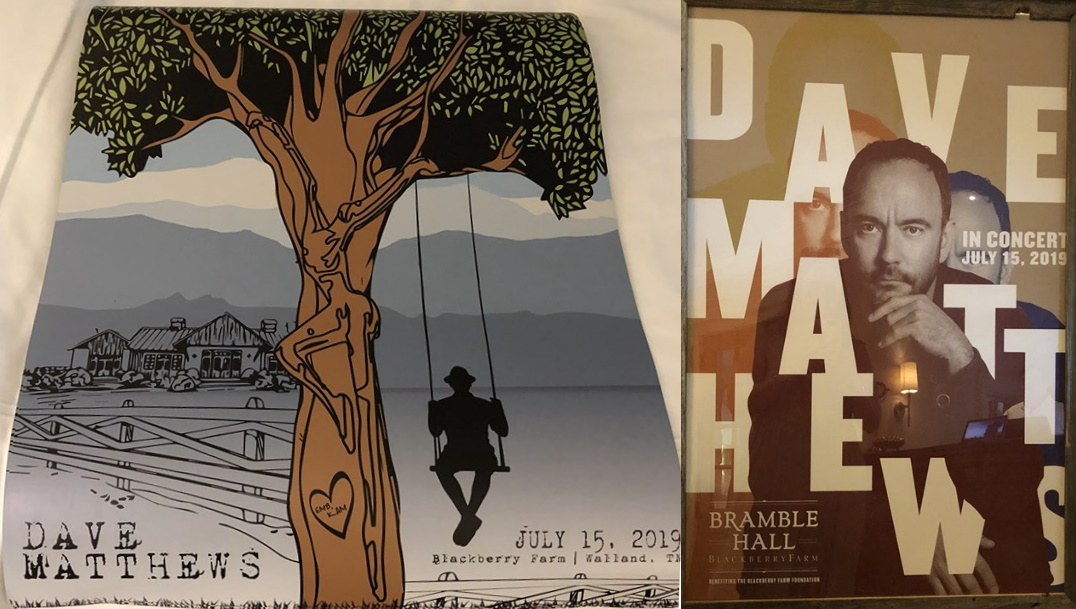 N.C. Winters — Dave Matthews Band, Bramble Hall Amphitheater (Blackberry Farm), Walland, TN · Jul 15, 2019 Poster
