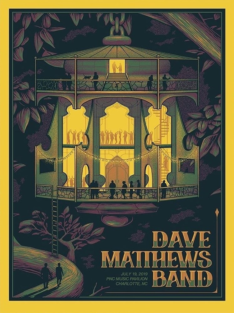 Joel Hunter — Dave Matthews Band, PNC Music Pavilion, Charlotte, NC · Jul 19, 2019 Poster