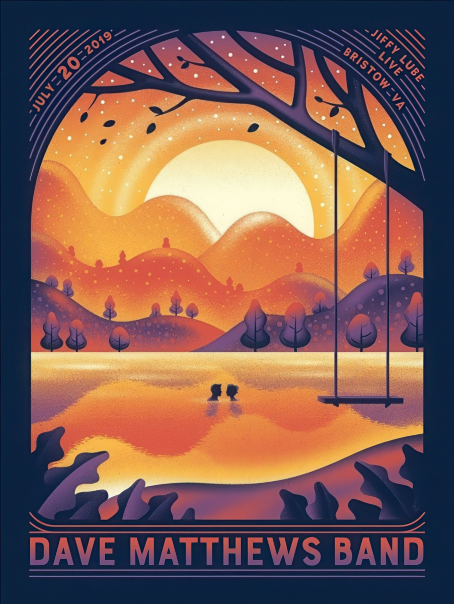 DKNG — Dave Matthews Band, Jiffy Lube Live, Bristow, VA · Jul 20, 2019 Poster