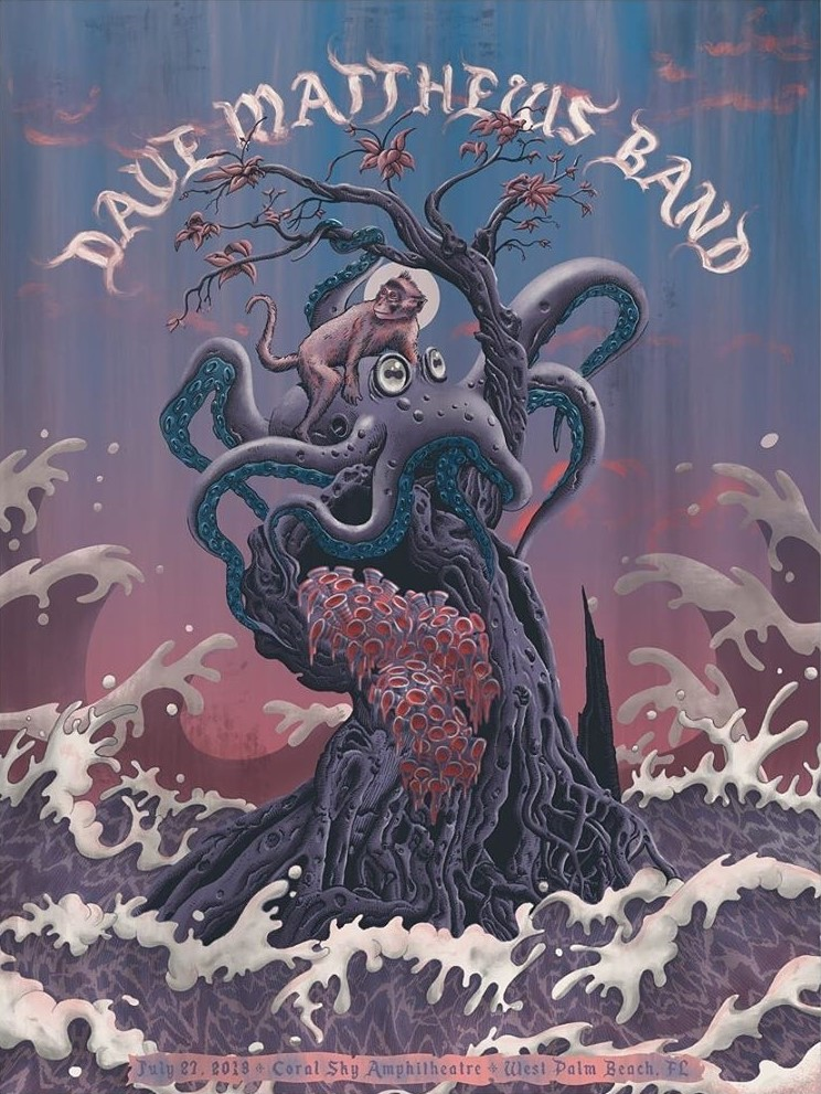 Neal Williams — Dave Matthews Band, iTHINK Financial Amphitheatre, West Palm Beach, FL · Jul 27, 2019 Poster