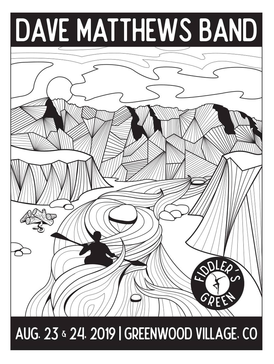 Jamison Grace — Dave Matthews Band, Fiddler's Green Amphitheatre, Greenwood Village, CO · Aug 24, 2019 Poster