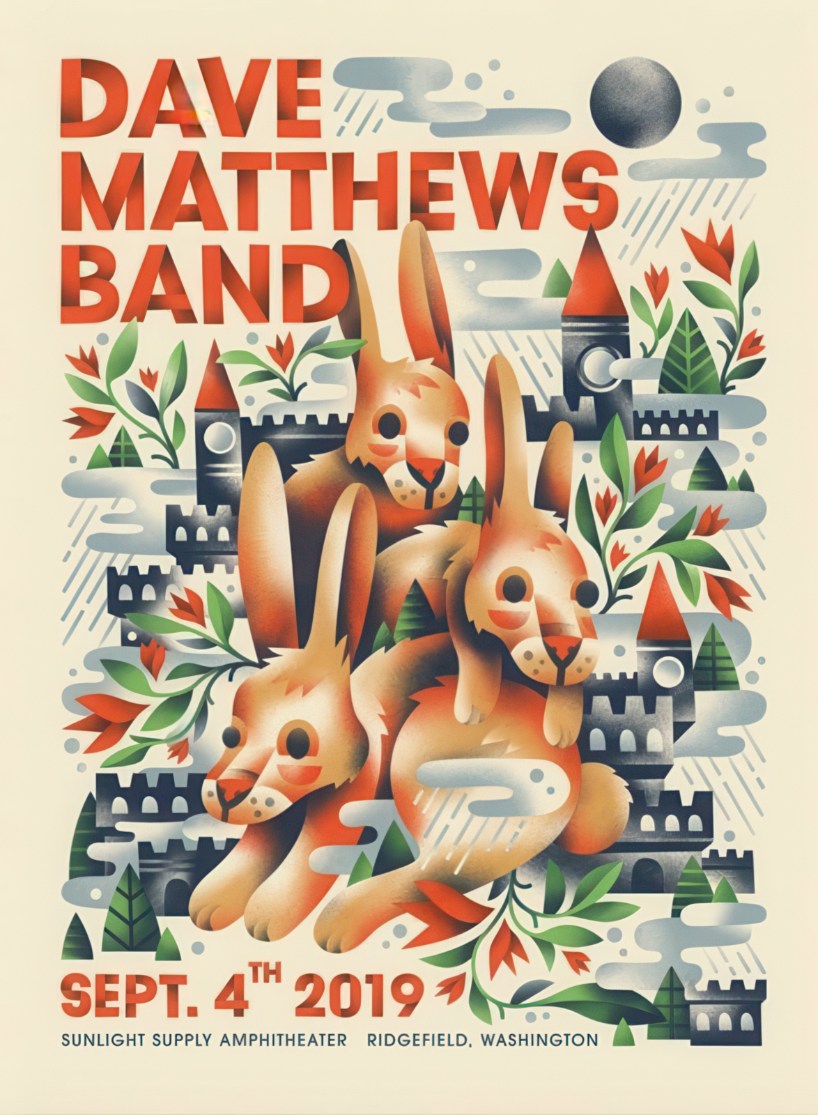 Aren Vandenburgh — Dave Matthews Band, Sunlight Supply Amphitheater, Ridgefield, WA · Sep 4, 2019 Poster