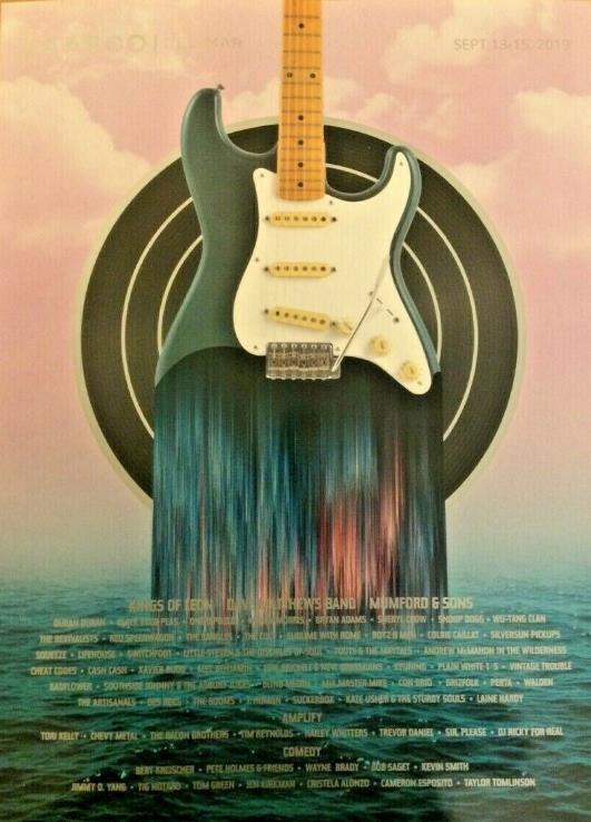 Dave Matthews Band Poster, Del Mar Racetrack & Fairgrounds, Del Mar, CA · Sep 14, 2019 Poster