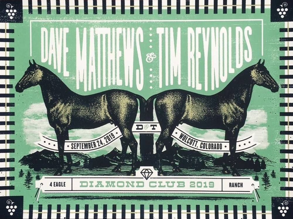 Jose Garcia (Zoca Studio) — Dave Matthews Band, 4 Eagle Ranch, Wolcott, CO · Sep 24, 2019 Poster