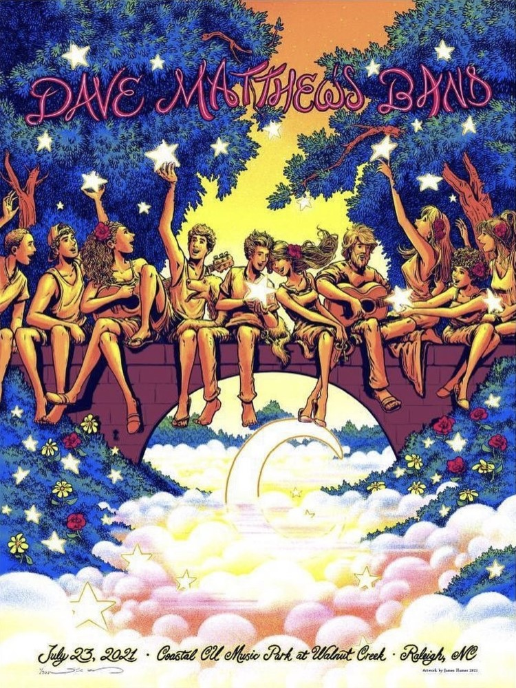 Half and Half — Dave Matthews Band, Coastal Credit Union Music Park at Walnut Creek, Raleigh, NC · Jul 23, 2021 Poster