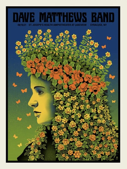 Methane Studios — Dave Matthews Band, Empower Federal Credit Union Amphitheater at Lakeview, Syracuse, NY · Aug 18, 2021 Poster
