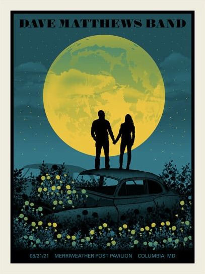 Methane Studios — Dave Matthews Band, Merriweather Post Pavilion, Columbia, MD · Aug 21, 2021 Poster