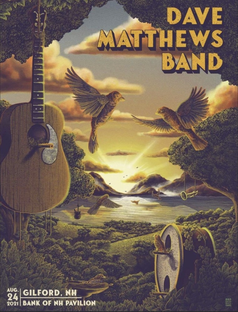 Bailey Race — Dave Matthews Band, Bank of New Hampshire Pavilion, Gilford, NH · Aug 24, 2021 Poster