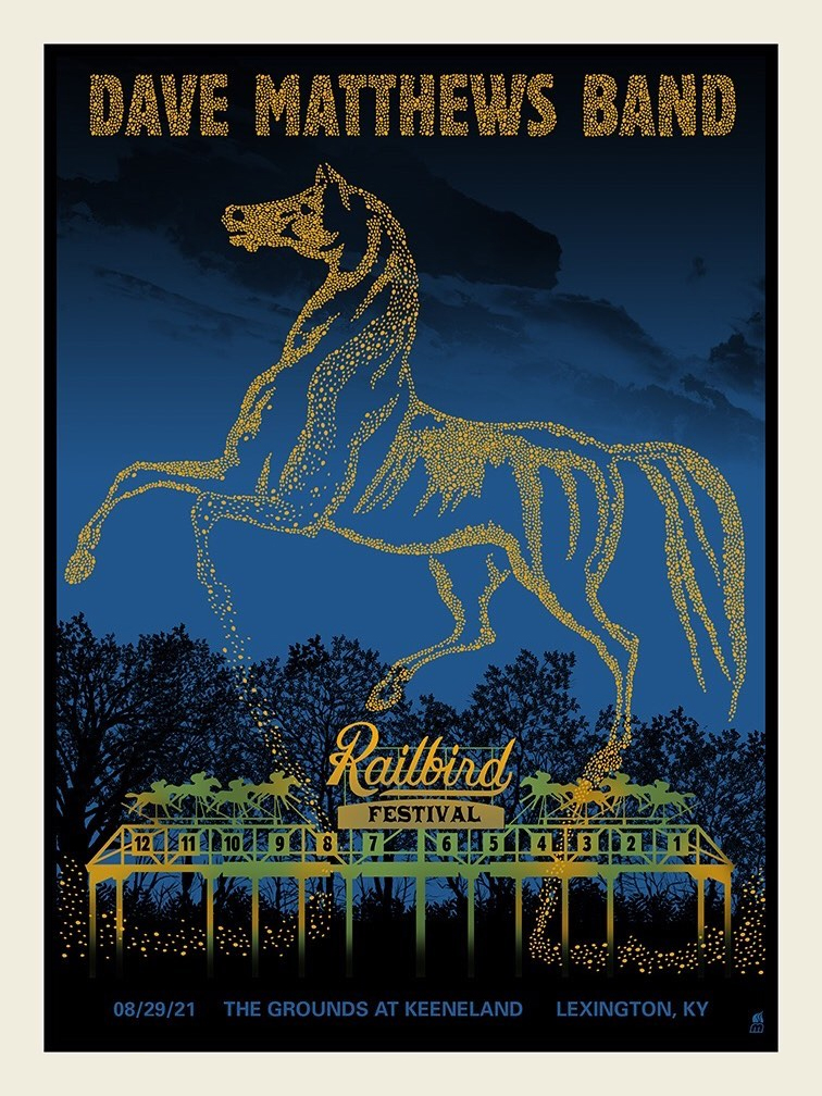 Methane Studios — Dave Matthews Band, The Grounds at Keeneland, Lexington, KY · Aug 29, 2021 Poster