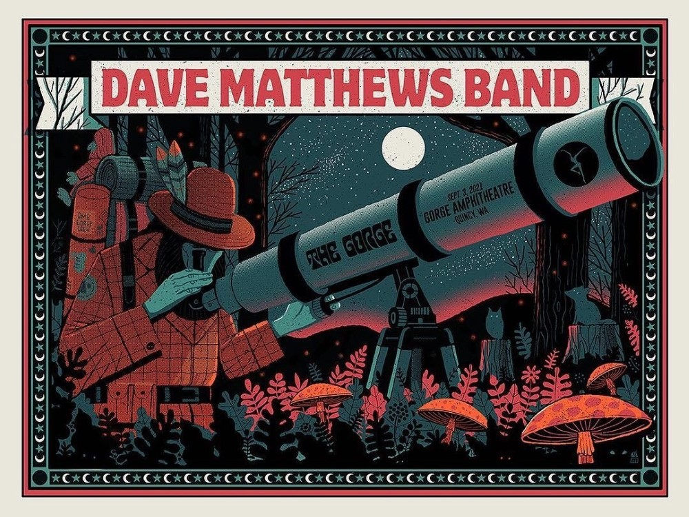 Methane Studios — Dave Matthews Band, The Gorge Amphitheatre, George, WA · Sep 3, 2021 Poster