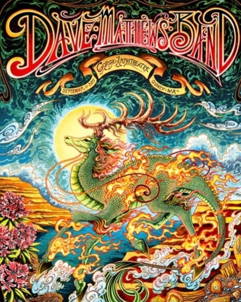Miles Tsang — Dave Matthews Band, The Gorge Amphitheatre, George, WA · Sep 4, 2021 Poster