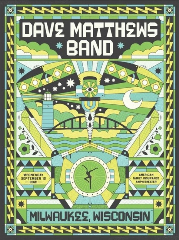 Half and Half — Dave Matthews Band, American Family Insurance Amphitheater, Milwaukee, WI · Sep 15, 2021 Poster