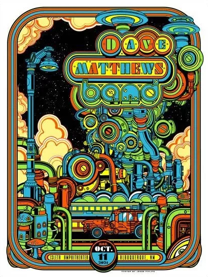 Pedro Correa — Dave Matthews Band, Isleta Amphitheater, Albuquerque, NM · Oct 11, 2021 Poster