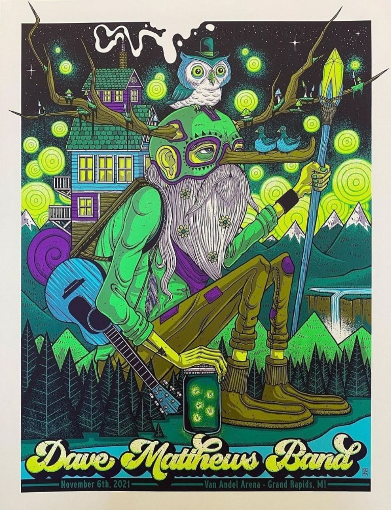 Jim Mazza — Dave Matthews Band, Van Andel Arena, Grand Rapids, MI · Nov 6, 2021 Poster