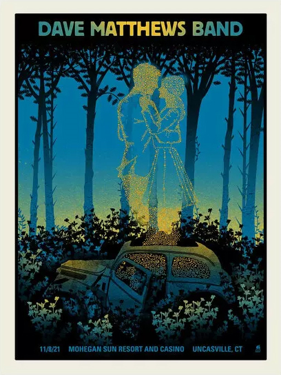 Methane Studios — Dave Matthews Band, Mohegan Sun Arena (Mohegan Sun), Uncasville, CT · Nov 8, 2021 Poster