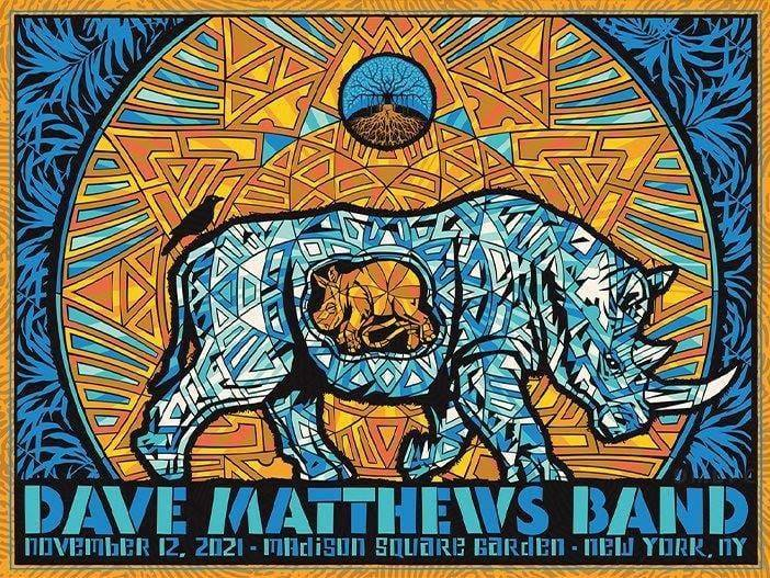 Todd Slater — Dave Matthews Band, Madison Square Garden, New York, NY · Nov 12, 2021 Poster