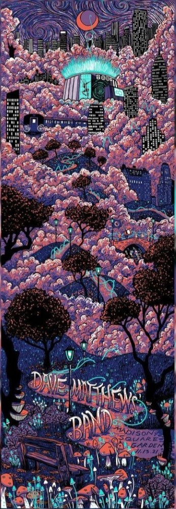 James Eads — Dave Matthews Band, Madison Square Garden, New York, NY · Nov 13, 2021 Poster