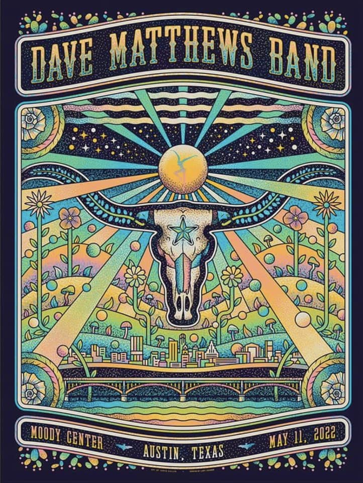 Chris Gallen — Dave Matthews Band, Moody Center (The University of Texas at Austin), Austin, TX · May 11, 2022 Poster