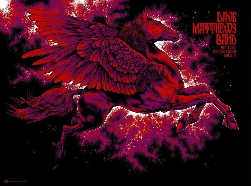 Ken Taylor — Dave Matthews Band, Dos Equis Pavilion, Dallas, TX · May 14, 2022 Poster