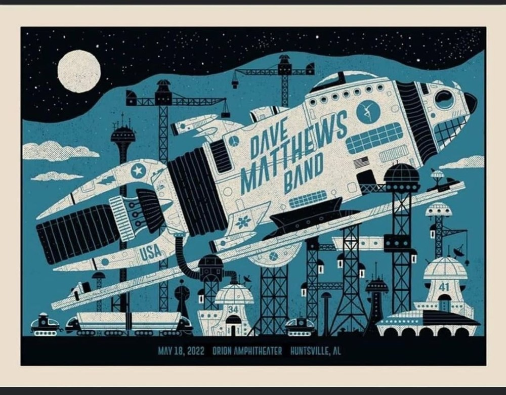 Methane Studios — Dave Matthews Band, Orion Amphitheater, Huntsville, AL · May 18, 2022 Poster