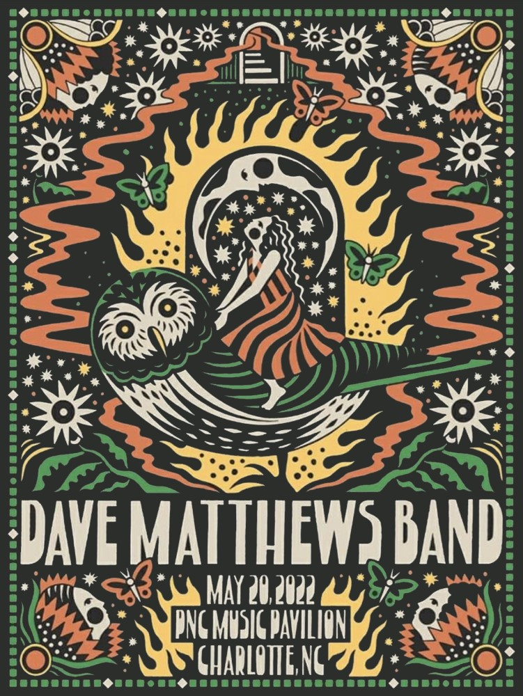 Joshua Noom — Dave Matthews Band, PNC Music Pavilion, Charlotte, NC · May 20, 2022 Poster