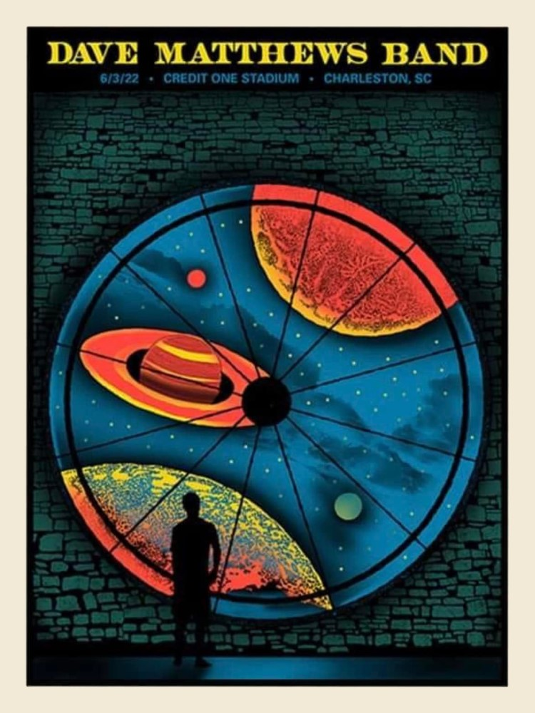ZazzCorp (Helen Kennedy) — Dave Matthews Band, Credit One Stadium, Charleston, SC · Jun 3, 2022 Poster