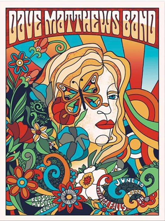Nate Duval — Dave Matthews Band, Blossom Music Center, Cuyahoga Falls, OH · Jun 10, 2022 Poster