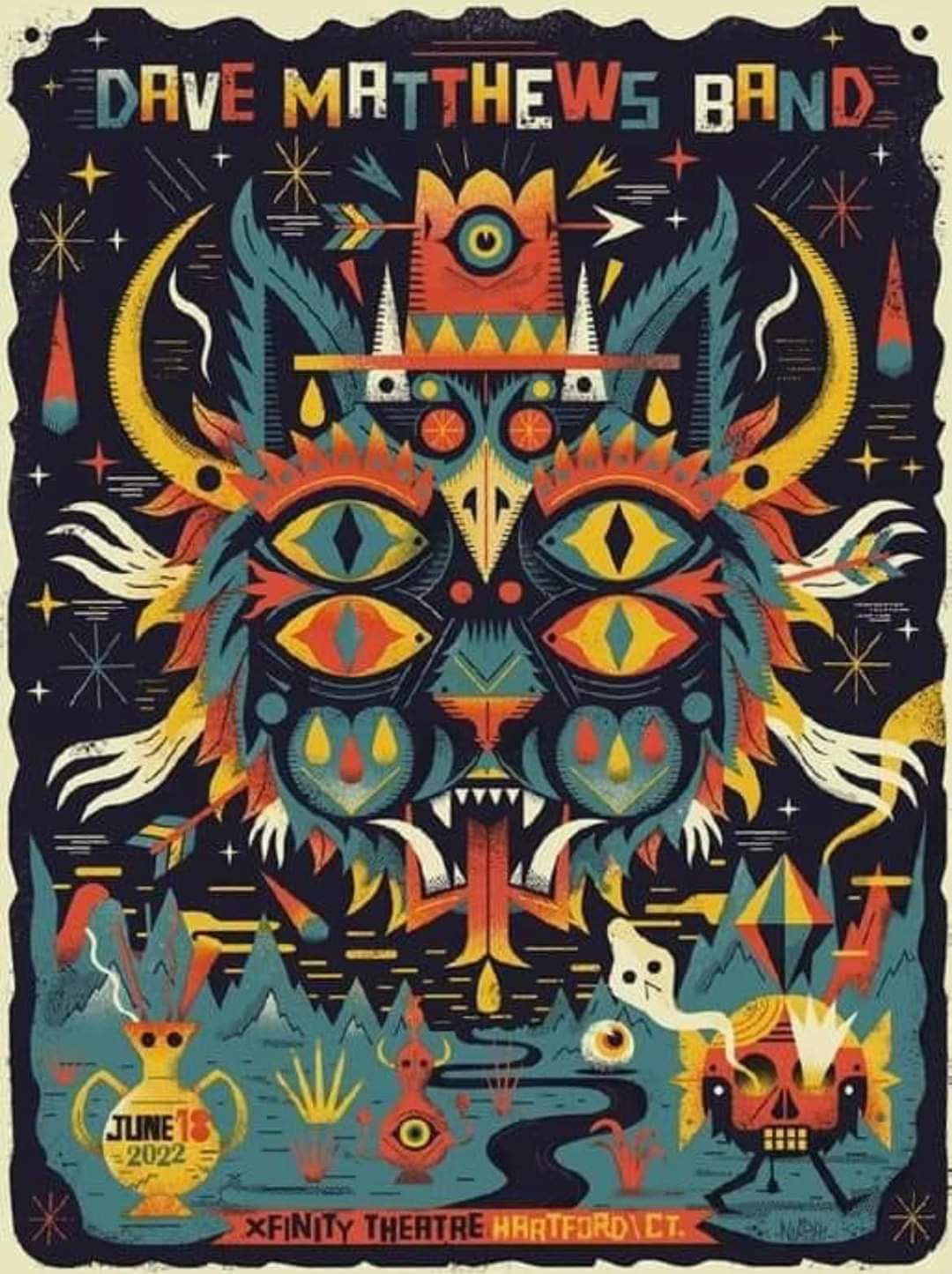 Niark1 — Dave Matthews Band, Xfinity Theatre, Hartford, CT · Jun 18, 2022 Poster