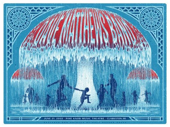 Half Hazard Press — Dave Matthews Band, Pine Knob Music Theatre, Clarkston, MI · Jun 21, 2022 Poster