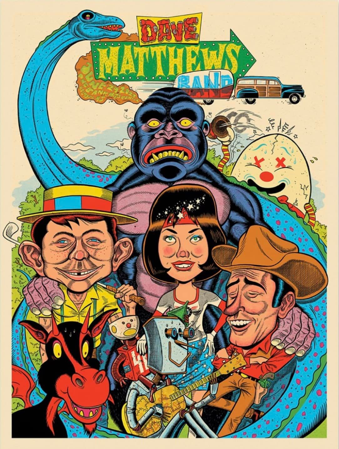 Ryan Besch (Your Cinema) — Dave Matthews Band, PNC Bank Arts Center, Holmdel, NJ · Jun 29, 2022 Poster