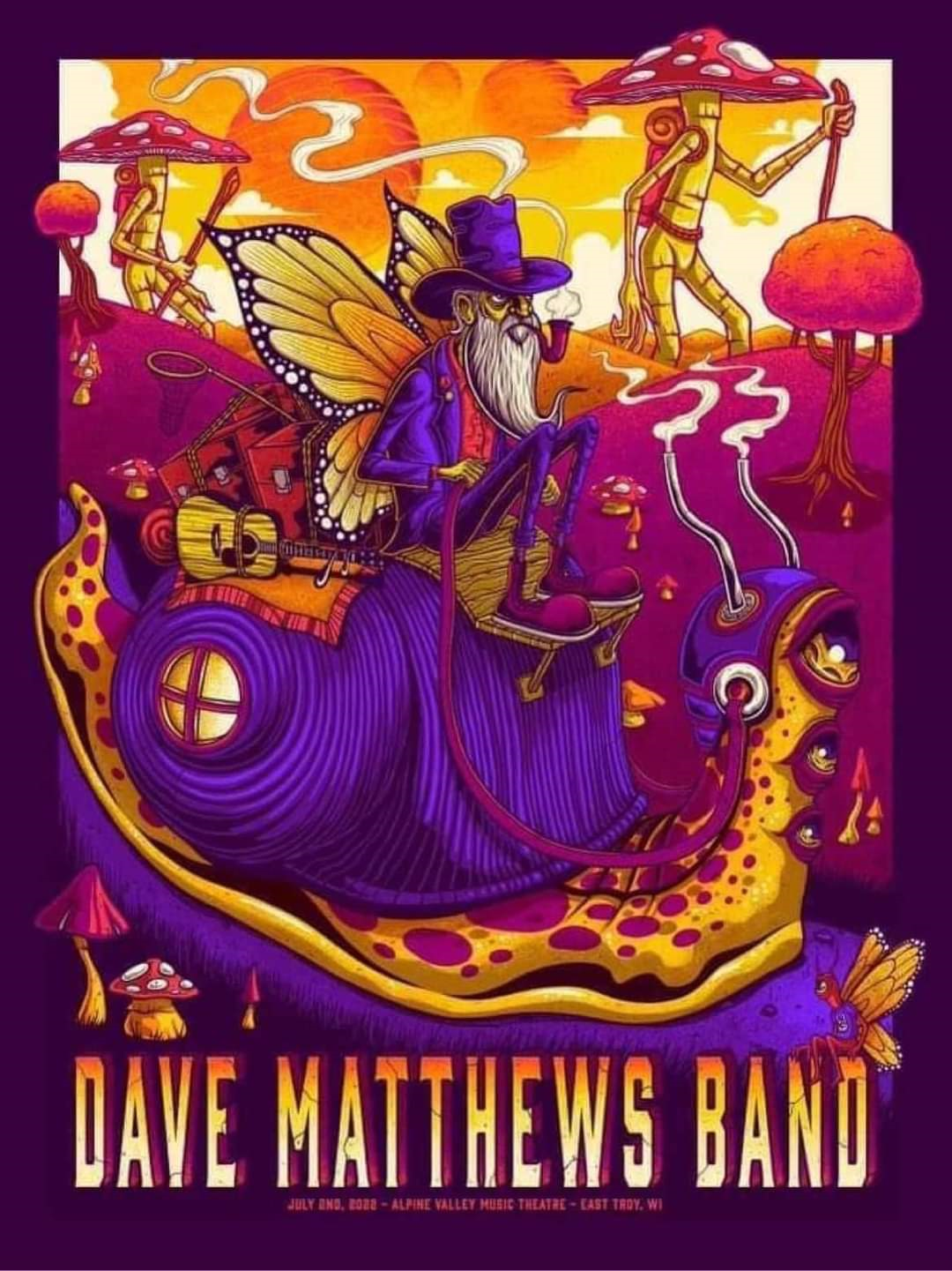 Jim Mazza — Dave Matthews Band, Alpine Valley Music Theatre, East Troy, WI · Jul 2, 2022 Poster