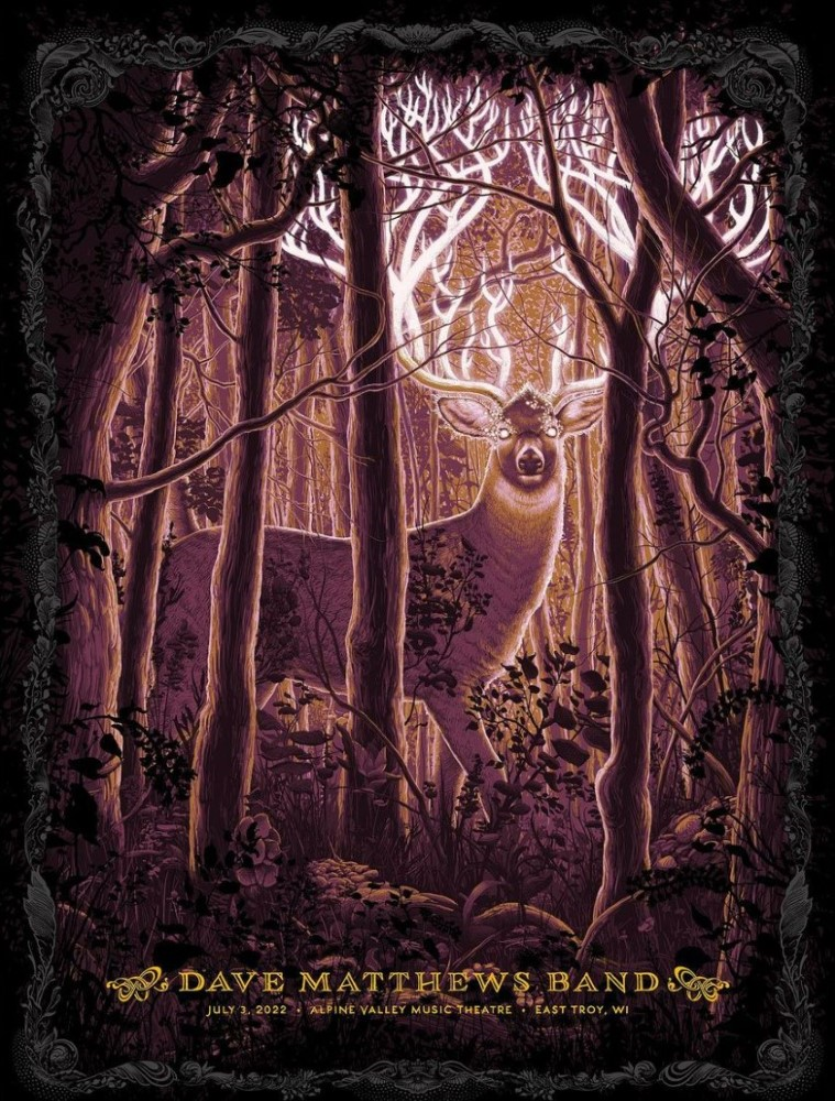N.C. Winters — Dave Matthews Band, Alpine Valley Music Theatre, East Troy, WI · Jul 3, 2022 Poster