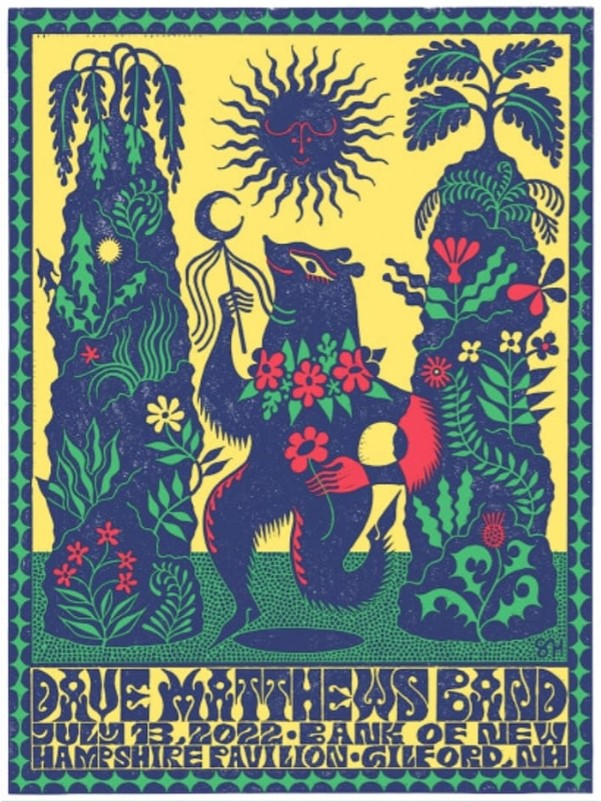 Sophy Hollington — Dave Matthews Band, Bank of New Hampshire Pavilion, Gilford, NH · Jul 13, 2022 Poster