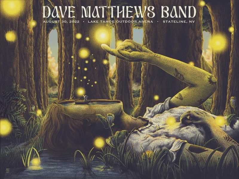 Munk One — Dave Matthews Band, Lake Tahoe Amphitheatre at Caesars Republic, Stateline, NV · Aug 30, 2022 Poster