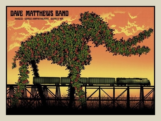 Methane Studios — Dave Matthews Band, The Gorge Amphitheatre, George, WA · Sep 2, 2022 Poster