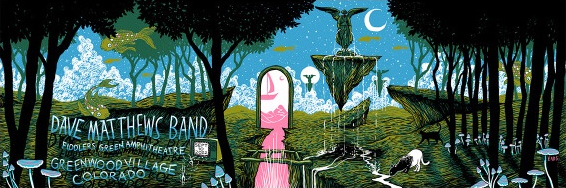 James Eads — Dave Matthews Band, Fiddler's Green Amphitheatre, Greenwood Village, CO · Sep 10, 2022 Poster