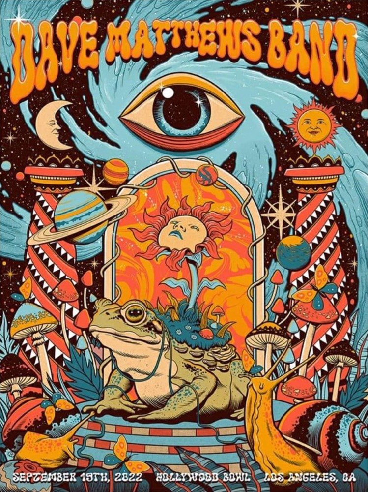 Pedro Correa — Dave Matthews Band, Hollywood Bowl, Hollywood, CA · Sep 19, 2022 Poster