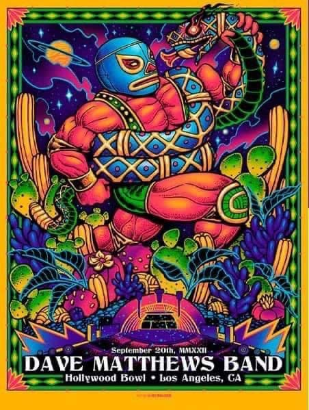 Munk One — Dave Matthews Band, Hollywood Bowl, Hollywood, CA · Sep 20, 2022 Poster