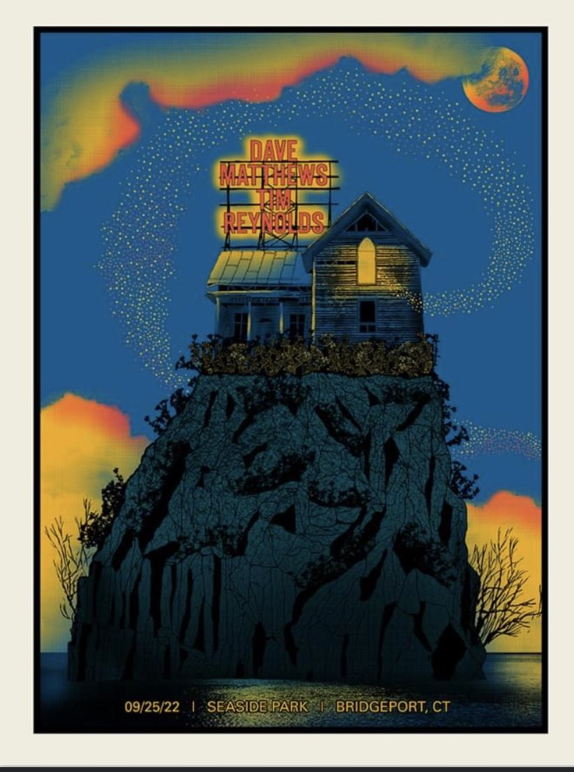 Methane Studios — Dave Matthews Band, Seaside Park, Bridgeport, CT · Sep 25, 2022 Poster